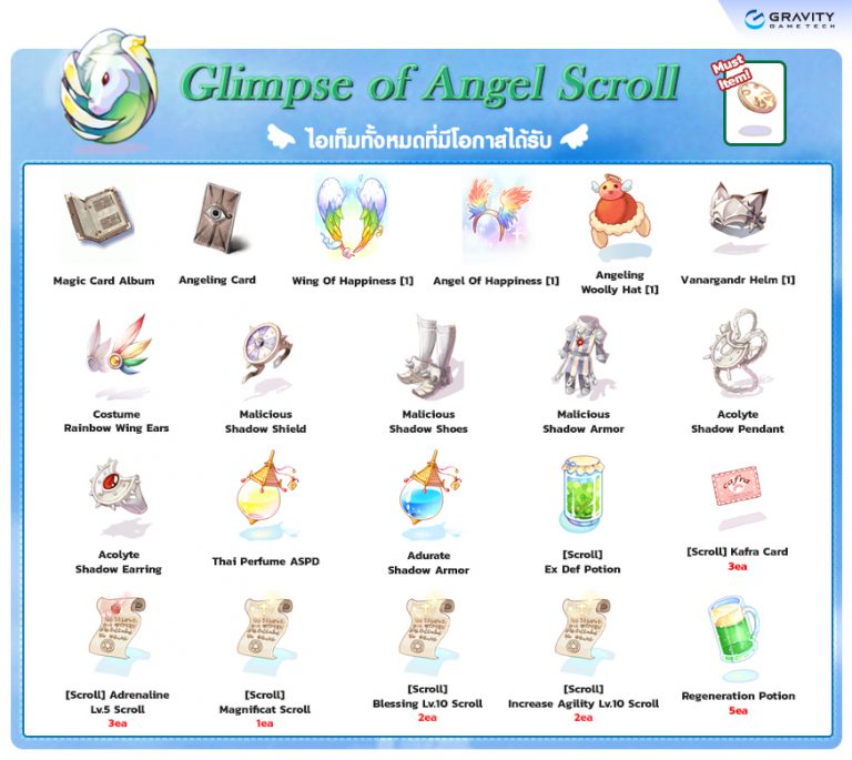 Glimpse of Angel Scroll – Ragnarok Classic GGT