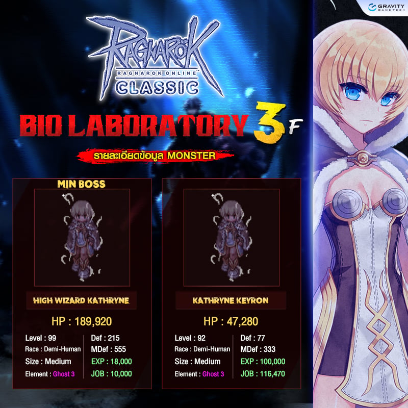 Update : Bio Laboratory F3 – Ragnarok Classic GGT