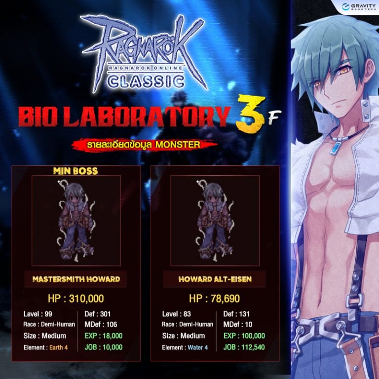 Update : Bio Laboratory F3 – Ragnarok Classic GGT