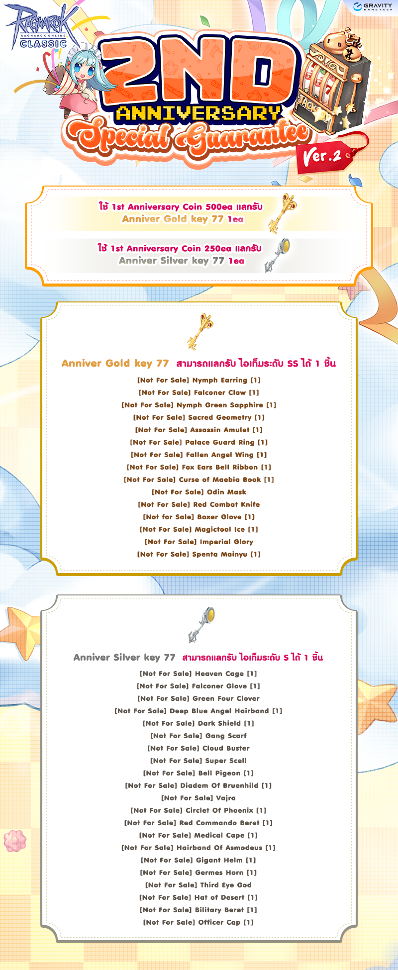 Special Gacha Guarantee 2nd Anniversary – Ragnarok Classic GGT