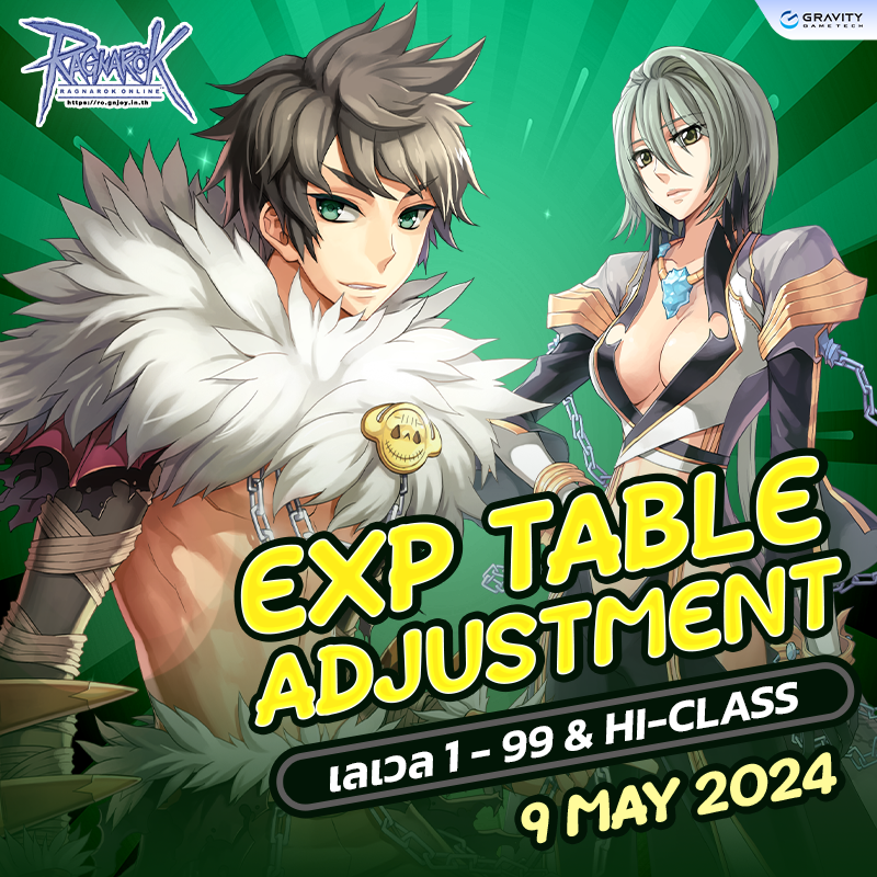 EXP Table Adjustment 9 May 2024 Ragnarok Online