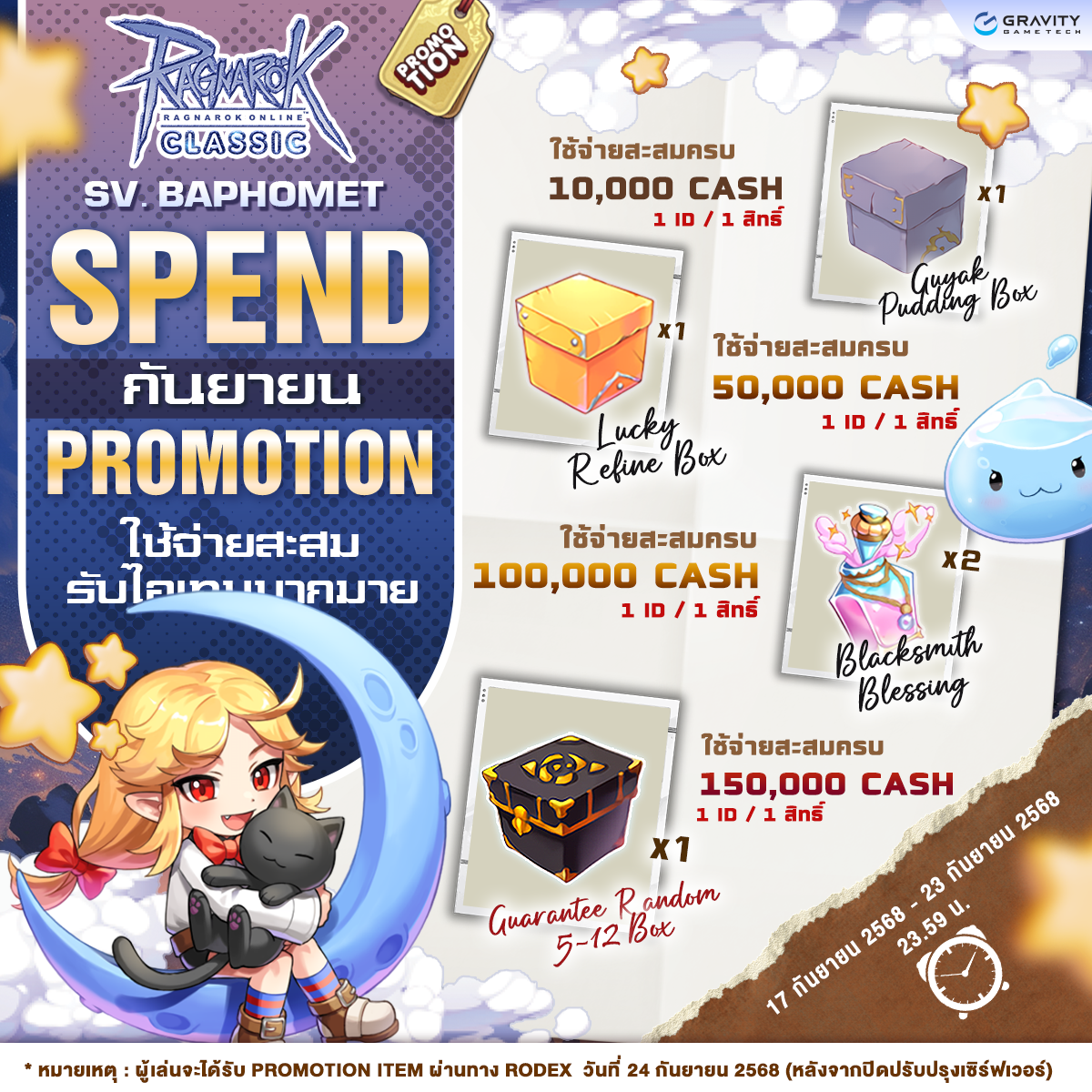 [Baphomet] Spend Promotion September 2025 – Ragnarok Classic GGT