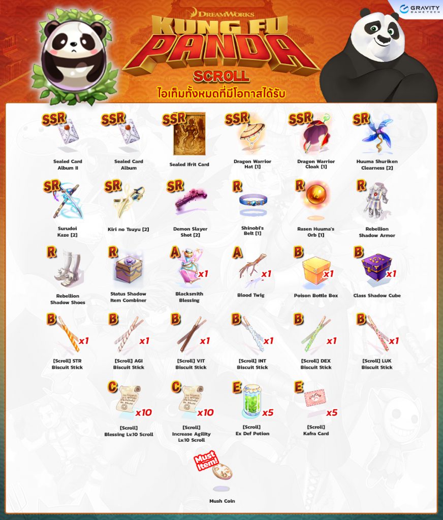 Kung Fu Panda Scroll – Ragnarok Classic GGT